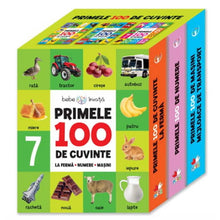 Încărcați imaginea în vizualizatorul Galerie, Primele 100 de cuvinte LA FERMA NUMERE MASINI SET 3 CARTI CARTONATE