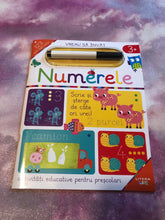 Încărcați imaginea în vizualizatorul Galerie, VREAU SA INVAT NUMERELE scrie si sterge de cate ori vrei