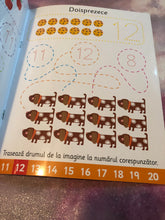 Încărcați imaginea în vizualizatorul Galerie, VREAU SA INVAT NUMERELE scrie si sterge de cate ori vrei