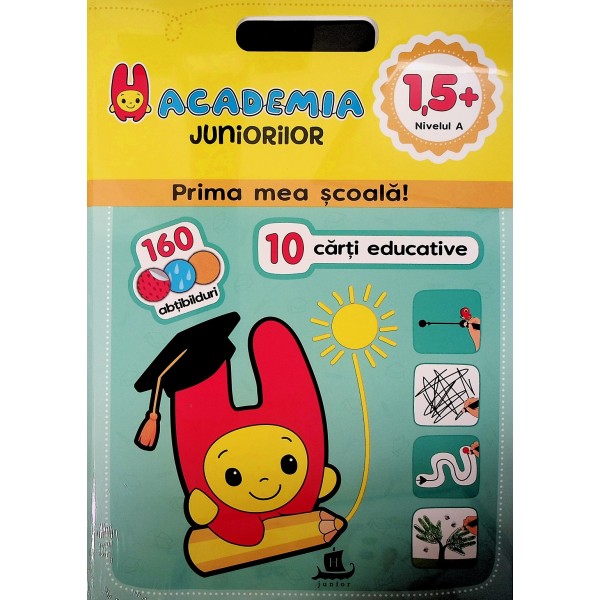 ACADEMIA JUNIORILOR PRIMA MEA SCOALA 10 CARTI EDUCATIVE 1.5+