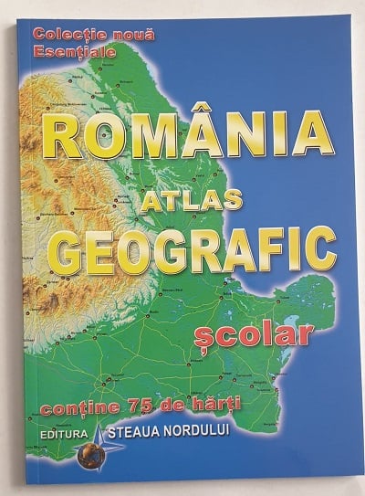ROMANIA ATLAS GEOGRAFIC SCOLAR EDITURA STEAUA NORDULUI